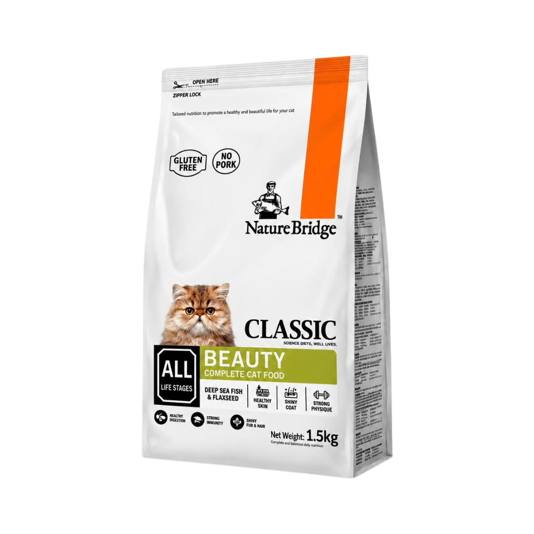 Nature Bridge Classic Beauty Complete Cat Food All Life Stages - 400gm