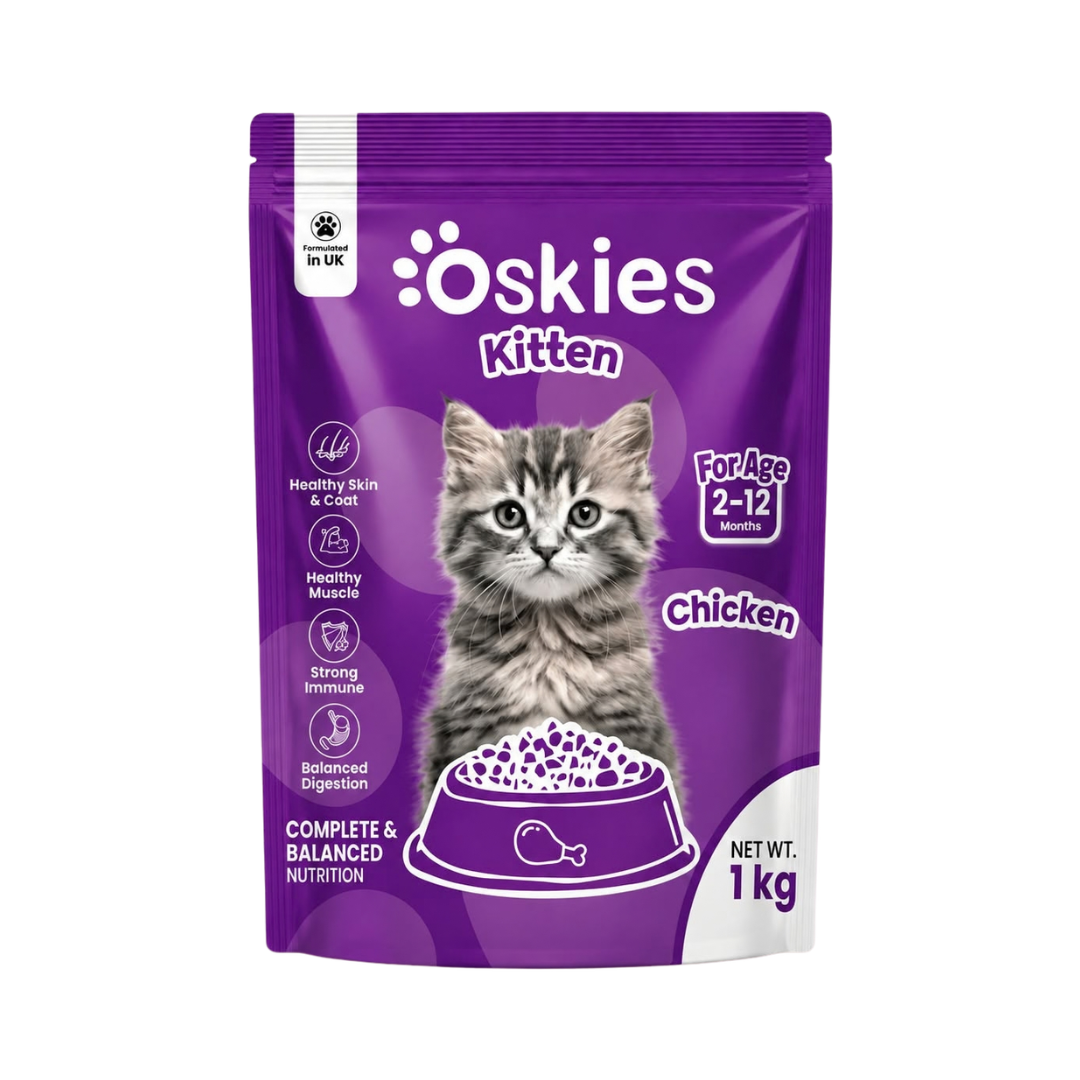 Oskies Kitten Dry Food (Chicken) - 1kg