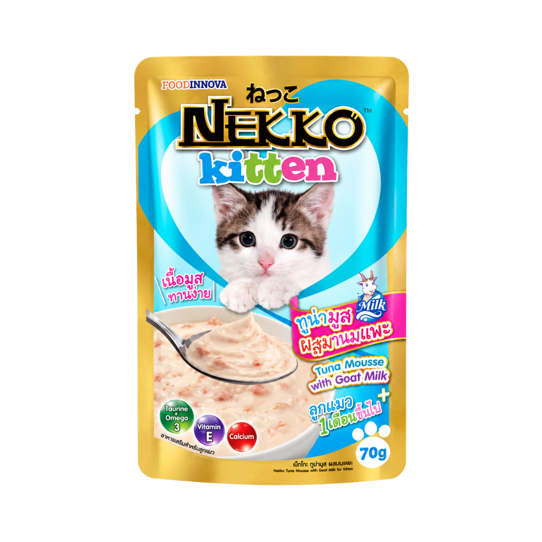 Nekko Kitten Pouch (Tuna Mousse with Goat Milk) - 70gm