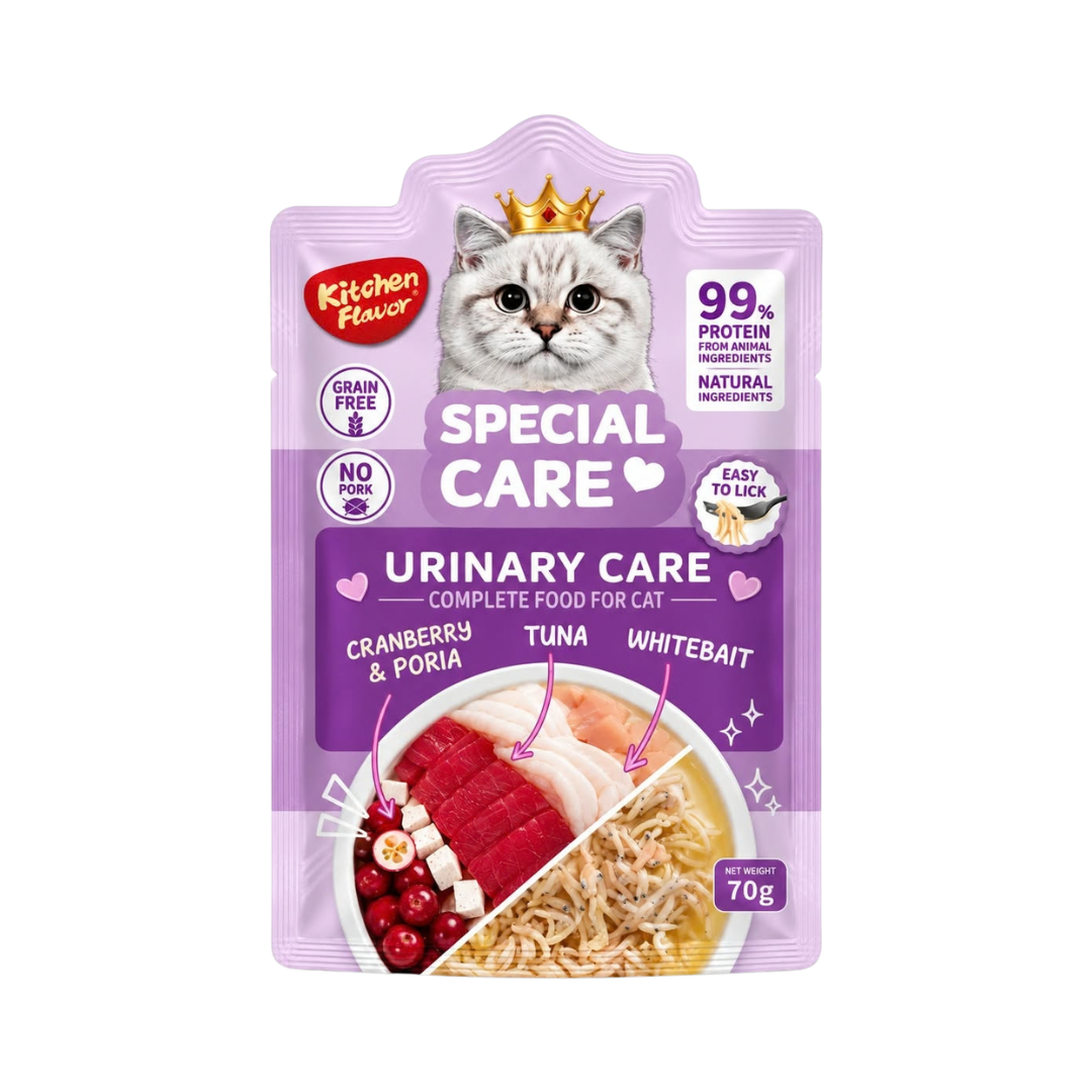 Kitchen Flavor Special Care Urinary Care Complete Wet Cat Food Pouch for All Life Stages - 70gm