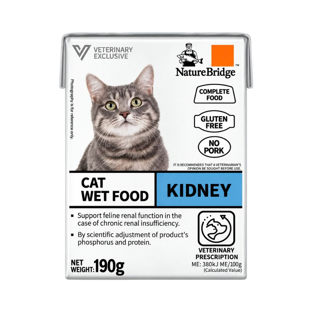 Nature Bridge Vet Complete Preion Wet Food for Cat Kidney - 190gm