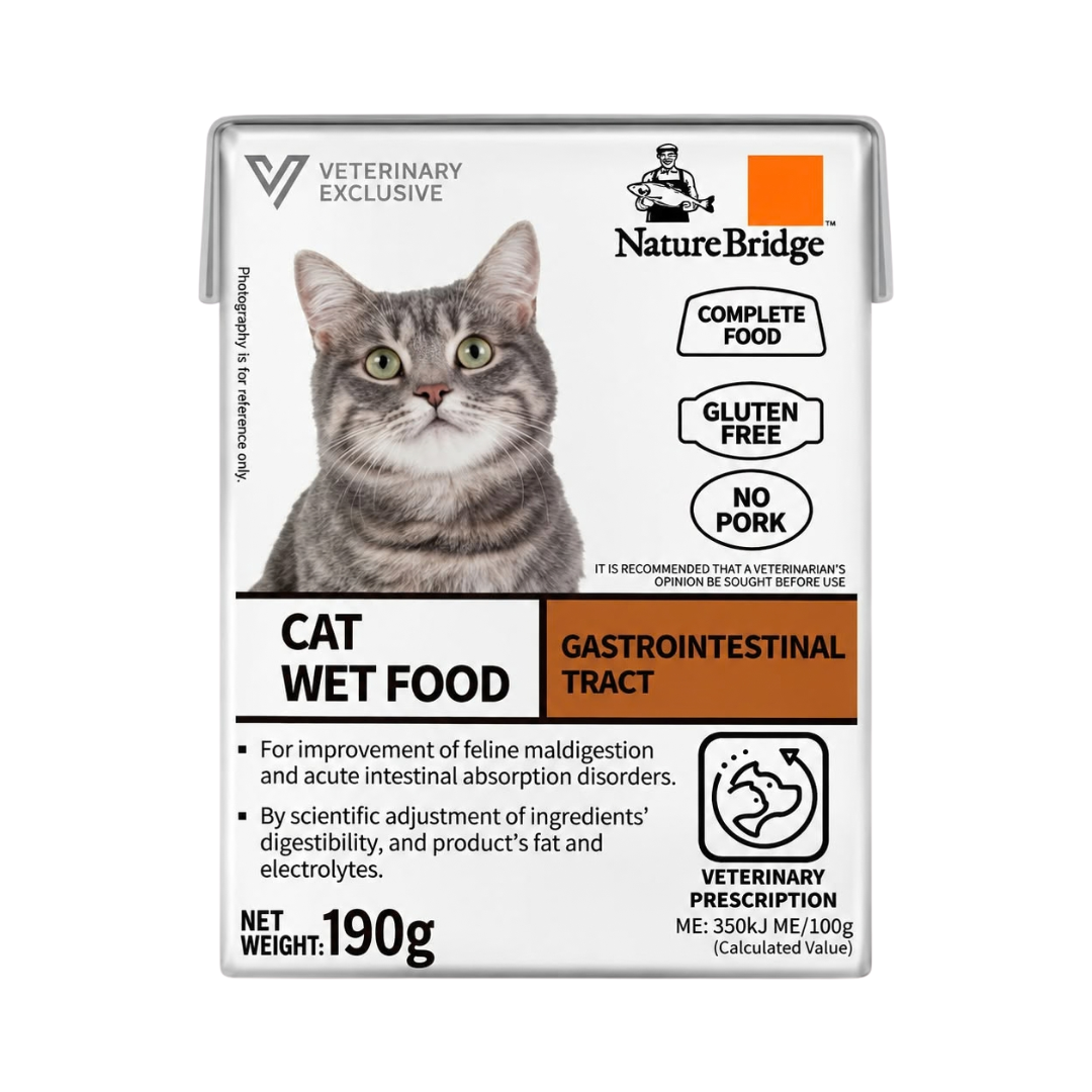 Nature Bridge Vet Complete Preion Cat Wet Food for Gastrointestinal Tract - 190gm