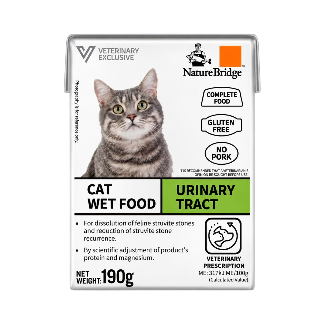 Nature Bridge Vet Complete Preion Wet Cat Food for Cat Urinary Tract - 190gm