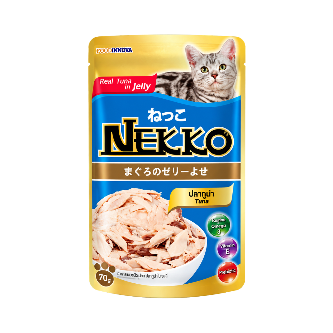 Nekko Adult Cat Pouch (Tuna in Jelly) - 70gm