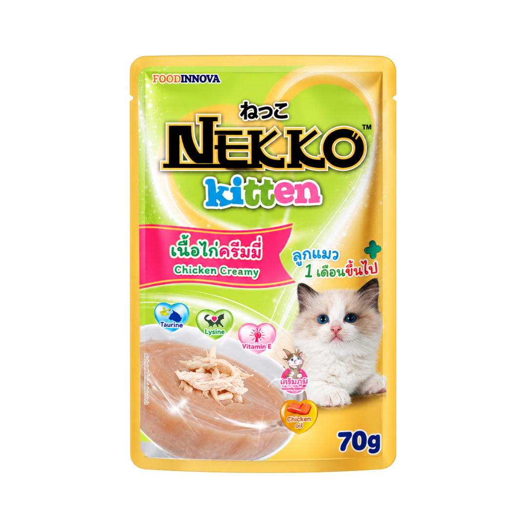 Nekko Kitten Pouch (Chicken Creamy) - 70gm