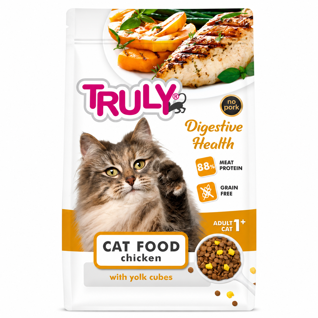 Truly Digestive Health Adult Dry Cat Food (Chicken) - 1.5kg