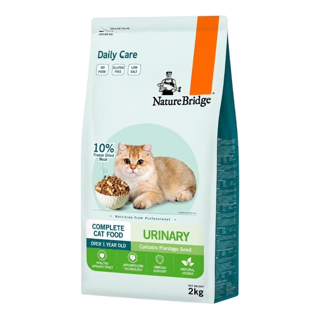 Nature Bridge Daily Care Urinary with Freeze Dried Meat Complete Food for Adult - 2kg
